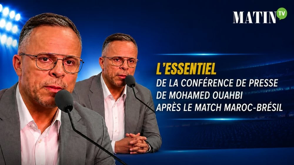 Maroc-Brésil : l'essentiel de la conférence de presse de Mohamed Ouahbi après le match