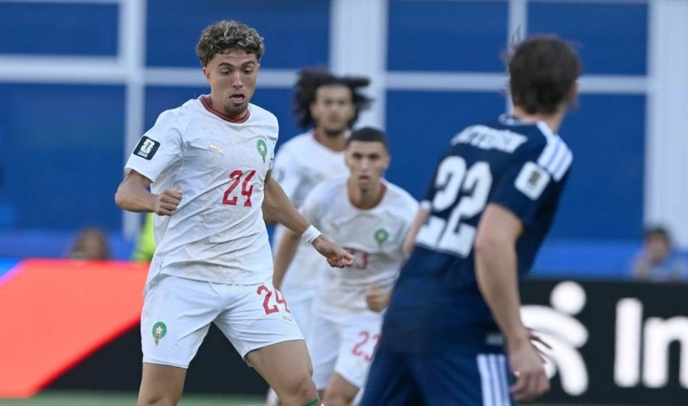 Neil El Aynaoui lors du match contre l'Ecosse. Ph FRMF.