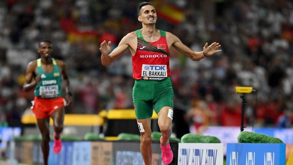 Soufiane El Bakkali finishes second in the 3,000m steeplechase in Brussels